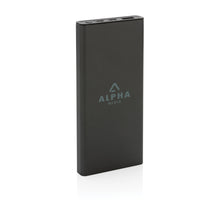 Carica l&#39;immagine nel visualizzatore di Gallery, power bank da personalizzare in alluminio riciclato, abs riciclato colore grigio_grigio 121703986 DET07

