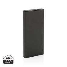Carica l&#39;immagine nel visualizzatore di Gallery, power bank da personalizzare in alluminio riciclato, abs riciclato colore grigio_grigio 121703986 DET01
