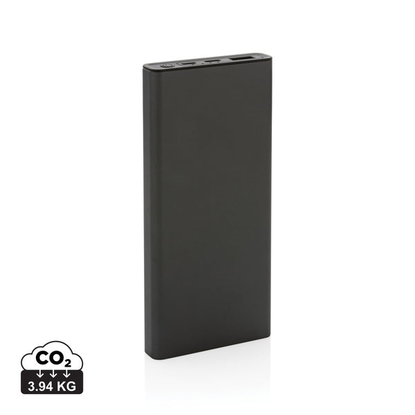 Carica l&#39;immagine nel visualizzatore di Gallery, power bank da personalizzare in alluminio riciclato, abs riciclato colore grigio_grigio 121703986 DET09

