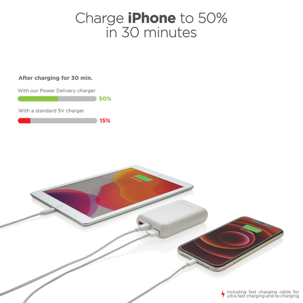 Carica l&#39;immagine nel visualizzatore di Gallery, power bank da personalizzare in abs, pc colore bianco_bianco 121703987 DET09
