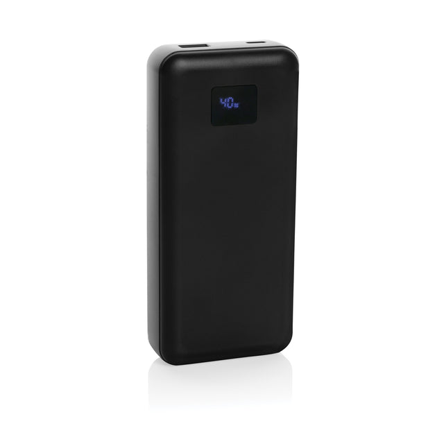 power bank personalizzati in abs riciclato colore nero_nero 121703997 VAR01