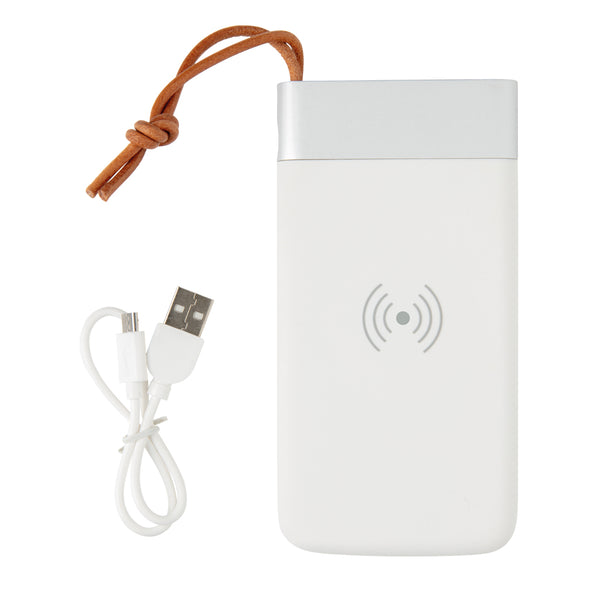 Carica l&#39;immagine nel visualizzatore di Gallery, power bank da personalizzare in abs, alluminio colore bianco_bianco 121704186 DET09
