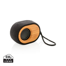 Carica l'immagine nel visualizzatore di Gallery, casse speaker bluetooth personalizzate in bambù, poliestere colore nero_nero 121704517 DET01
