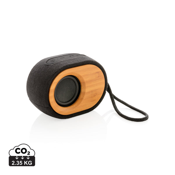 Carica l'immagine nel visualizzatore di Gallery, casse speaker bluetooth personalizzate in bambù, poliestere colore nero_nero 121704517 DET09
