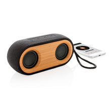 Carica l'immagine nel visualizzatore di Gallery, casse speaker bluetooth personalizzate in bambù, poliestere colore nero_nero 121704528 DET03

