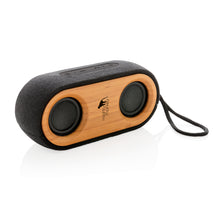 Carica l'immagine nel visualizzatore di Gallery, casse speaker bluetooth personalizzate in bambù, poliestere colore nero_nero 121704528 DET08
