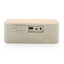 Carica l'immagine nel visualizzatore di Gallery, casse speaker bluetooth stampate con logo in paglia di grano, abs colore cachi_verde scuro 121704588 DET06
