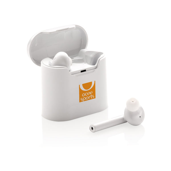 Carica l&#39;immagine nel visualizzatore di Gallery, auricolari wireless da personalizzare in abs colore bianco_bianco 121704618 DET09
