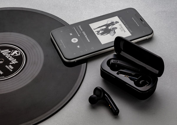 Carica l&#39;immagine nel visualizzatore di Gallery, auricolari wireless personalizzati in abs colore nero_nero 121704621 DET09
