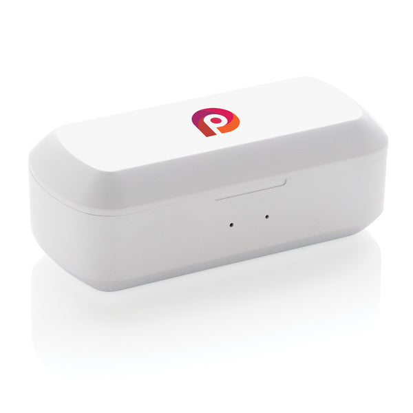 Carica l'immagine nel visualizzatore di Gallery, auricolari wireless da personalizzare in abs colore bianco_bianco 121704621 DET09
