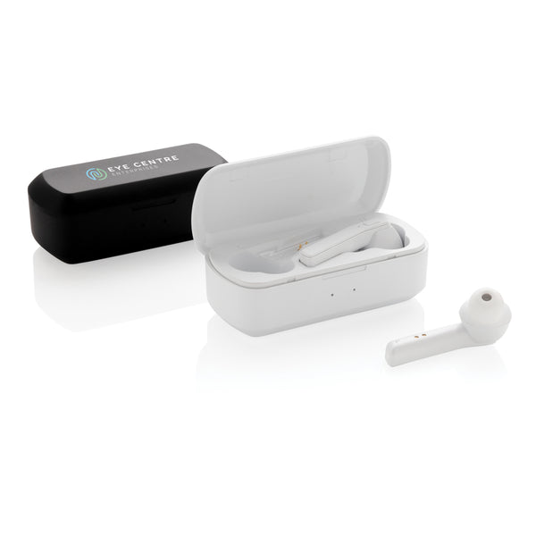 Carica l'immagine nel visualizzatore di Gallery, auricolari wireless da personalizzare in abs colore bianco_bianco 121704621 DET09
