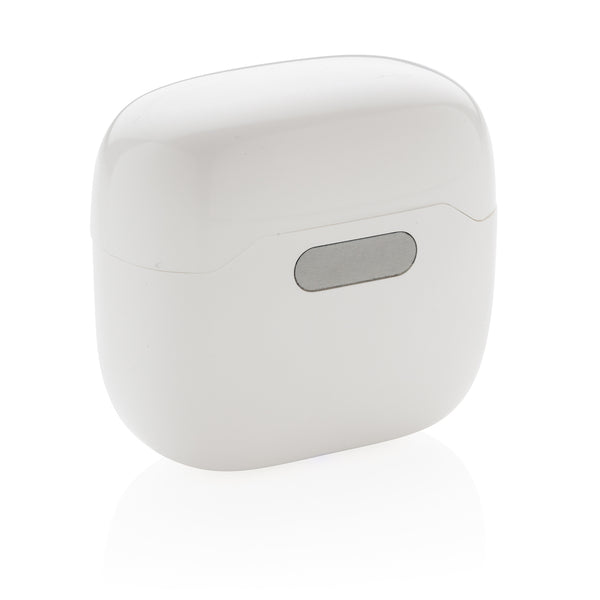 Carica l'immagine nel visualizzatore di Gallery, auricolari wireless da personalizzare in abs, silicone colore bianco_bianco 121704624 DET09

