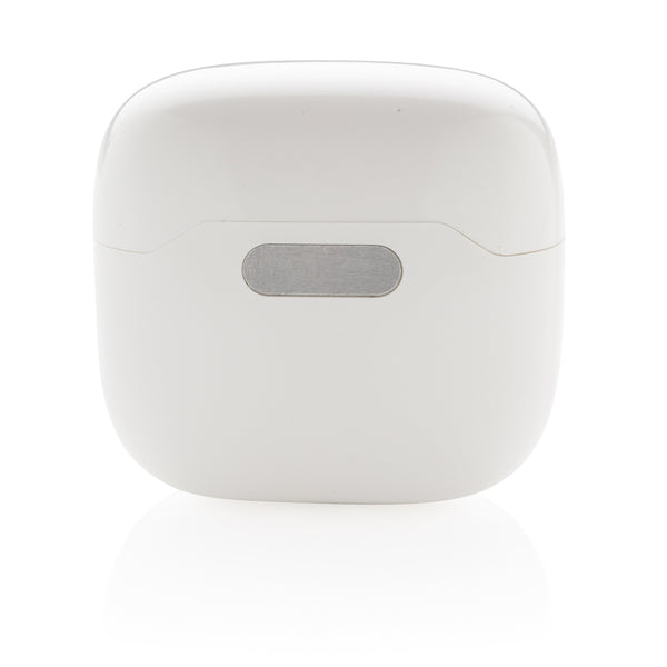 Carica l'immagine nel visualizzatore di Gallery, auricolari wireless da personalizzare in abs, silicone colore bianco_bianco 121704624 DET09
