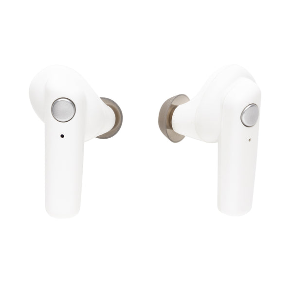 Carica l'immagine nel visualizzatore di Gallery, auricolari wireless da personalizzare in abs, silicone colore bianco_bianco 121704624 DET09
