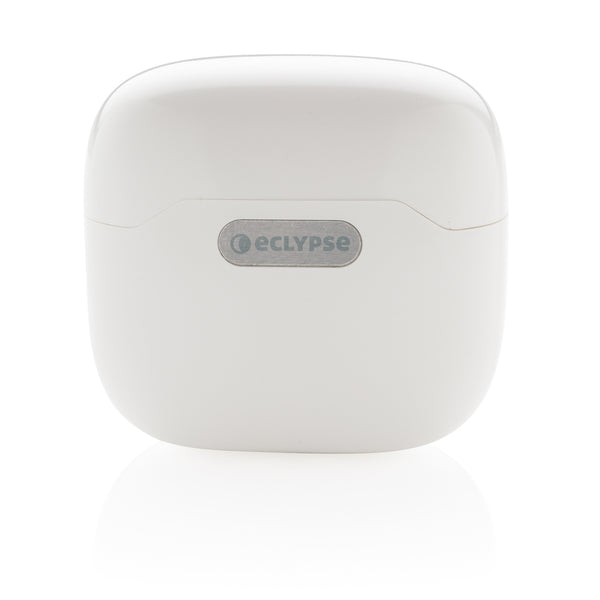 Carica l'immagine nel visualizzatore di Gallery, auricolari wireless da personalizzare in abs, silicone colore bianco_bianco 121704624 DET09
