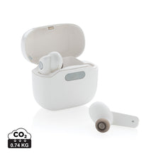 Carica l'immagine nel visualizzatore di Gallery, auricolari wireless da personalizzare in abs, silicone colore bianco_bianco 121704624 DET01
