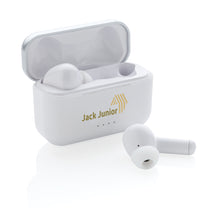 Carica l'immagine nel visualizzatore di Gallery, auricolari wireless da personalizzare in abs colore bianco_bianco 121704626 DET09

