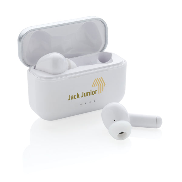 Carica l'immagine nel visualizzatore di Gallery, auricolari wireless da personalizzare in abs colore bianco_bianco 121704626 DET09
