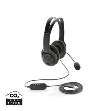 Carica l'immagine nel visualizzatore di Gallery, cuffie con filo personalizzate in abs, tpe colore nero_nero 121704632 DET01
