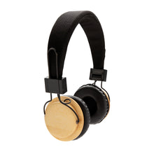 Carica l'immagine nel visualizzatore di Gallery, cuffie bluetooth stampate con logo in bambù, abs colore marrone_marrone 121704633 DET03
