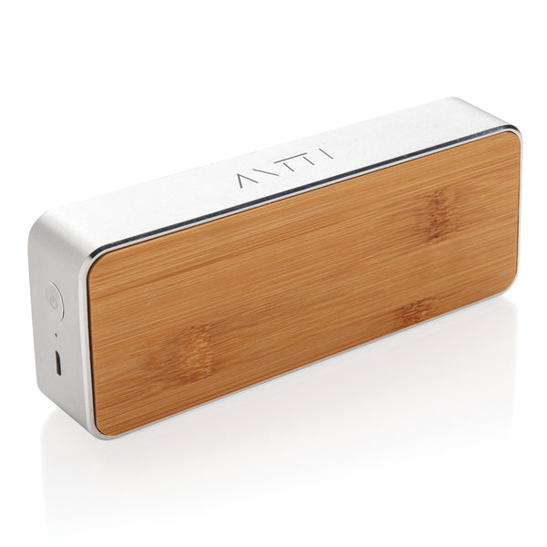 Carica l'immagine nel visualizzatore di Gallery, casse speaker bluetooth personalizzate in metallo, bambù colore grigio_grigio 121704638 DET09
