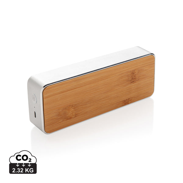 Carica l'immagine nel visualizzatore di Gallery, casse speaker bluetooth personalizzate in metallo, bambù colore grigio_grigio 121704638 DET09
