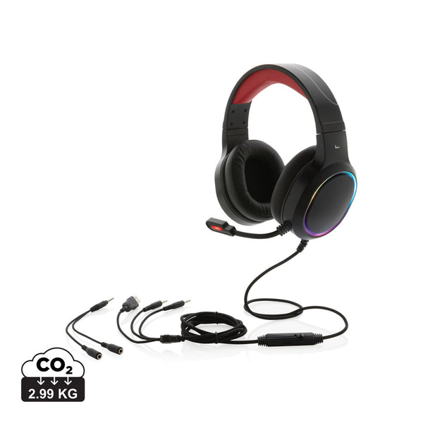 Carica l'immagine nel visualizzatore di Gallery, cuffie con filo personalizzate in abs, pu colore nero_nero 121704644 DET09
