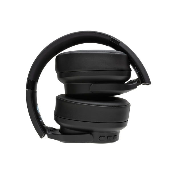 Carica l'immagine nel visualizzatore di Gallery, cuffie bluetooth personalizzate in abs riciclato, pu colore nero_nero 121704666 DET09
