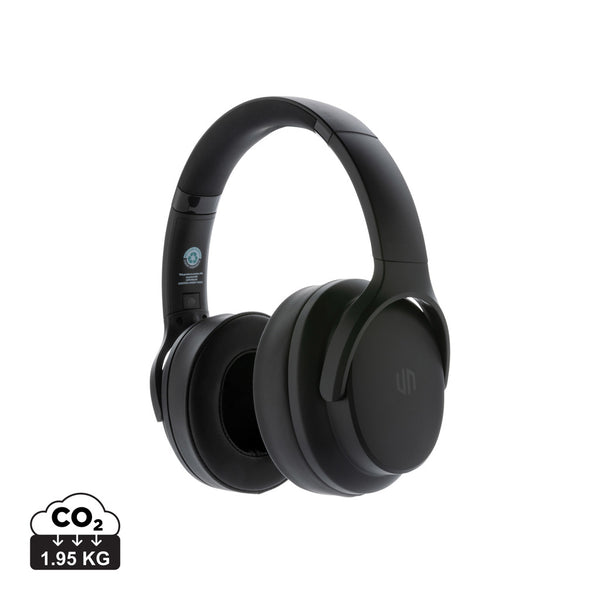 Carica l'immagine nel visualizzatore di Gallery, cuffie bluetooth personalizzate in abs riciclato, pu colore nero_nero 121704666 DET09
