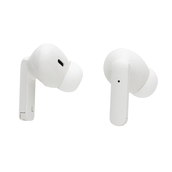 Carica l'immagine nel visualizzatore di Gallery, auricolari wireless da personalizzare in abs riciclato, silicone colore bianco_bianco 121704675 DET09
