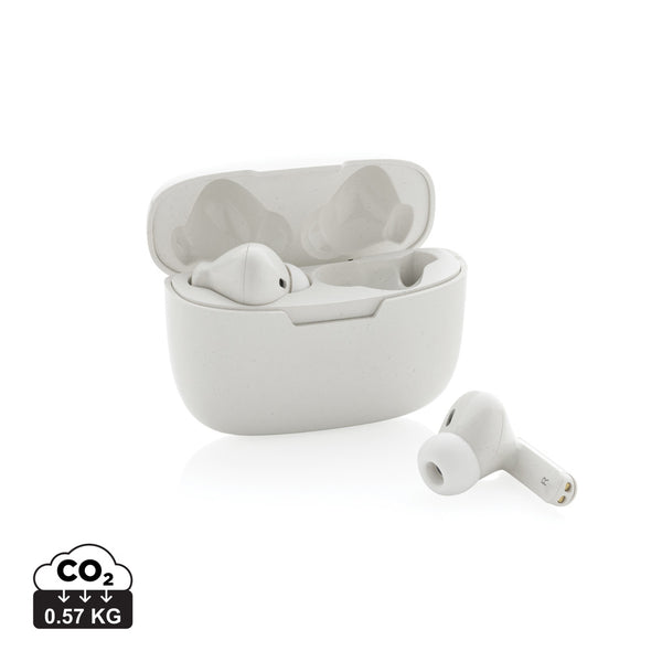 Carica l'immagine nel visualizzatore di Gallery, auricolari wireless da personalizzare in abs riciclato, silicone colore bianco_bianco 121704675 DET09
