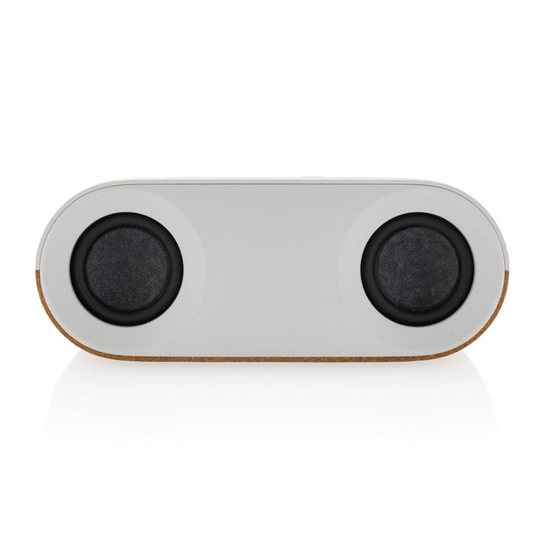 Carica l'immagine nel visualizzatore di Gallery, casse speaker bluetooth stampate con logo in abs riciclato, fsc® sughero colore marrone_marrone 121704678 DET09
