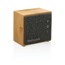 Carica l'immagine nel visualizzatore di Gallery, casse speaker bluetooth stampate con logo in fsc® bambù colore marrone_marrone 121704680 VAR01

