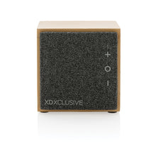 Carica l'immagine nel visualizzatore di Gallery, casse speaker bluetooth stampate con logo in fsc® bambù colore marrone_marrone 121704680 DET03

