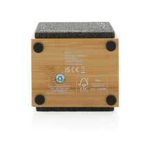 Carica l'immagine nel visualizzatore di Gallery, casse speaker bluetooth stampate con logo in fsc® bambù colore marrone_marrone 121704680 DET06

