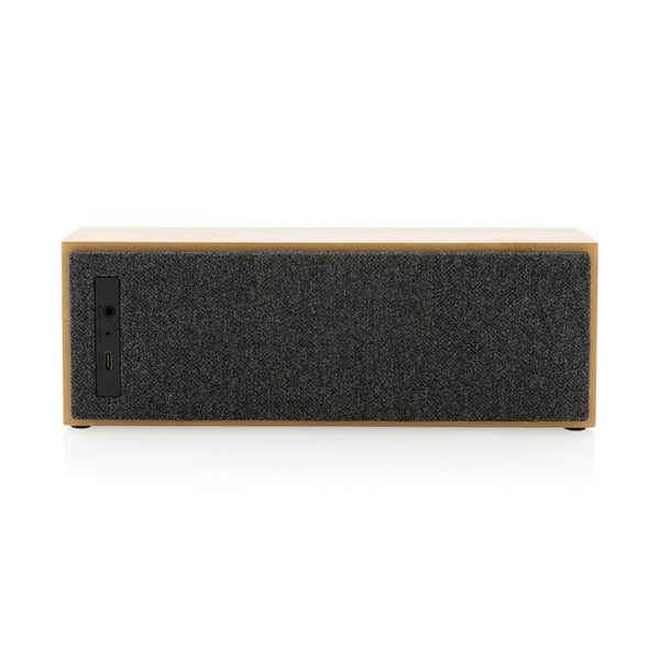 Carica l'immagine nel visualizzatore di Gallery, casse speaker bluetooth stampate con logo in fsc® bambù colore marrone_marrone 121704681 DET09
