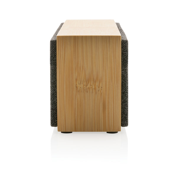 Carica l'immagine nel visualizzatore di Gallery, casse speaker bluetooth stampate con logo in fsc® bambù colore marrone_marrone 121704681 DET09

