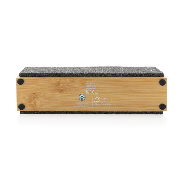 Carica l'immagine nel visualizzatore di Gallery, casse speaker bluetooth stampate con logo in fsc® bambù colore marrone_marrone 121704681 DET09

