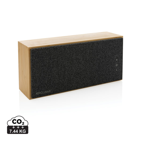 Carica l'immagine nel visualizzatore di Gallery, casse speaker bluetooth stampate con logo in fsc® bambù colore marrone_marrone 121704682 DET09
