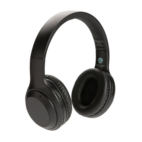 Carica l'immagine nel visualizzatore di Gallery, cuffie bluetooth personalizzate in abs riciclato, tpe riciclato colore nero_nero 121704683 DET09
