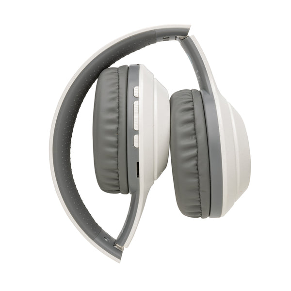 Carica l'immagine nel visualizzatore di Gallery, cuffie bluetooth da personalizzare in abs riciclato, tpe riciclato colore bianco_bianco 121704683 DET09
