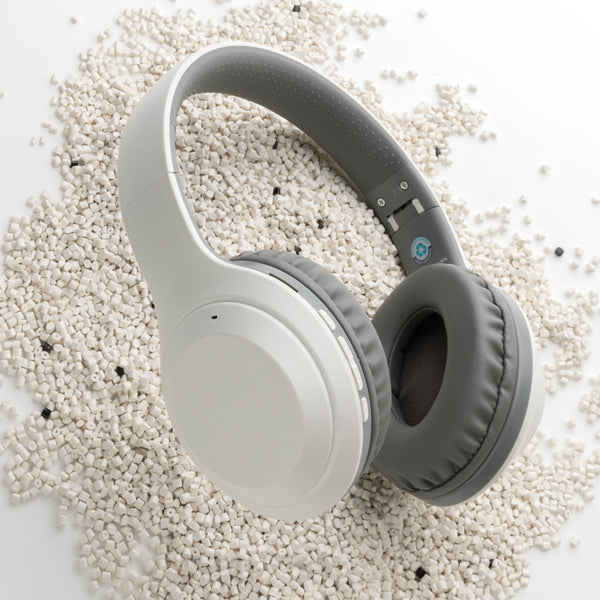 Carica l'immagine nel visualizzatore di Gallery, cuffie bluetooth da personalizzare in abs riciclato, tpe riciclato colore bianco_bianco 121704683 DET09
