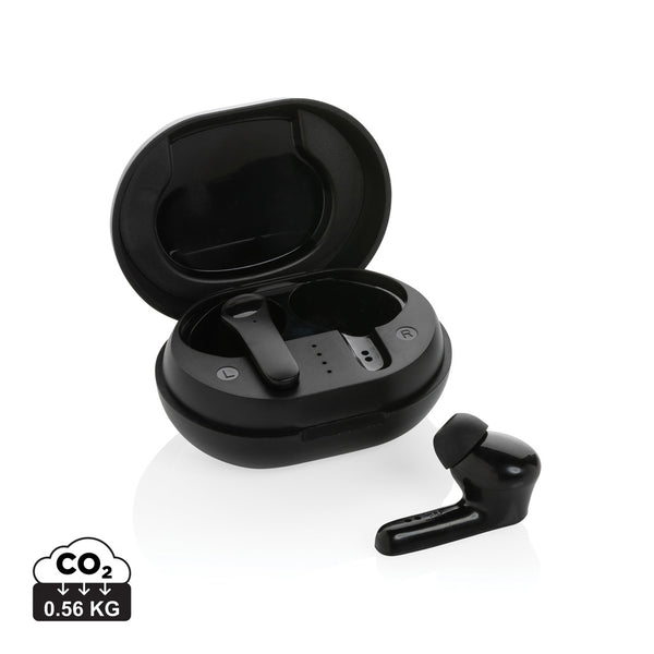 Carica l'immagine nel visualizzatore di Gallery, auricolari wireless personalizzati in abs riciclato, tpe riciclato colore nero_nero 121704684 DET09
