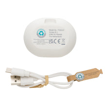 Carica l'immagine nel visualizzatore di Gallery, auricolari wireless da personalizzare in abs riciclato, tpe riciclato colore bianco_bianco 121704684 DET05
