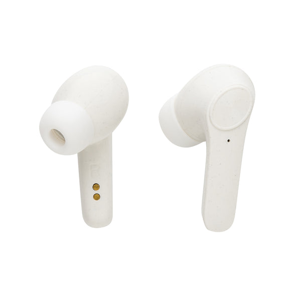 Carica l'immagine nel visualizzatore di Gallery, auricolari wireless da personalizzare in abs riciclato, tpe riciclato colore bianco_bianco 121704684 DET09
