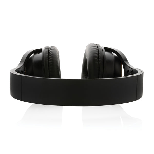 Carica l&#39;immagine nel visualizzatore di Gallery, cuffie bluetooth personalizzate in abs riciclato, fsc® bambù colore nero_nero 121704685 DET09
