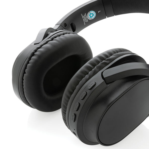 Carica l'immagine nel visualizzatore di Gallery, cuffie bluetooth personalizzate in abs riciclato colore nero_nero 121704686 DET09
