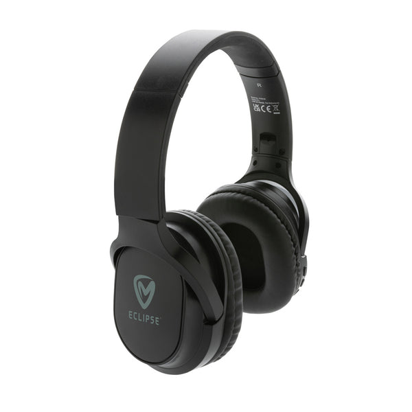 Carica l'immagine nel visualizzatore di Gallery, cuffie bluetooth personalizzate in abs riciclato colore nero_nero 121704686 DET09
