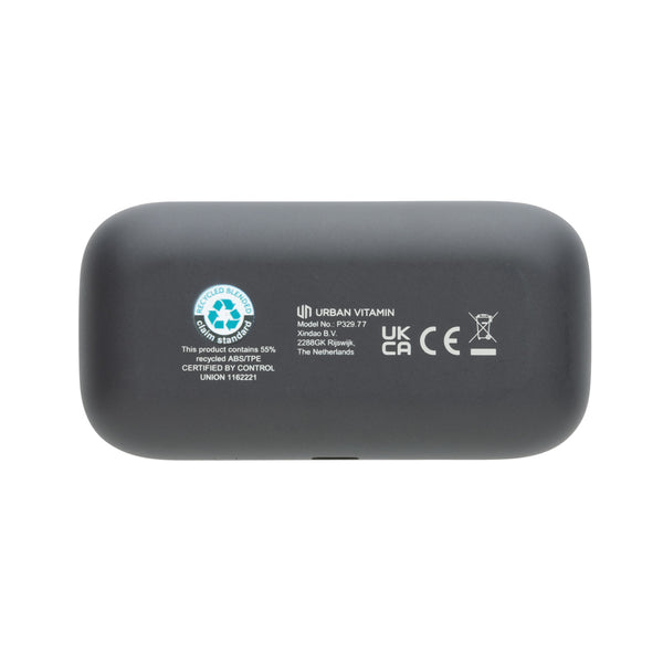 Carica l'immagine nel visualizzatore di Gallery, auricolari wireless da personalizzare in abs riciclato colore grigio_grigio 121704694 DET09
