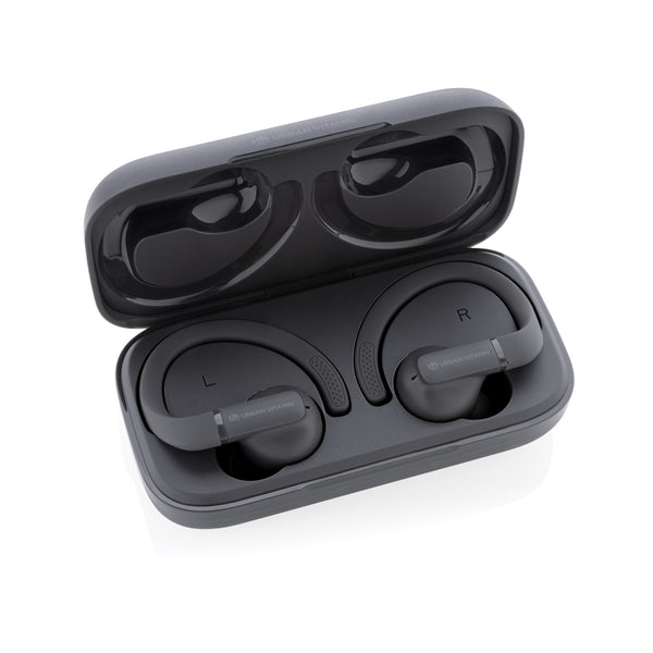 Carica l'immagine nel visualizzatore di Gallery, auricolari wireless da personalizzare in abs riciclato colore grigio_grigio 121704694 DET09
